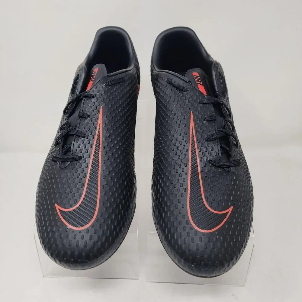 Nike Phantom GT Soccer Cleats Shoes Mens 11 Black Red FG Logo Performance